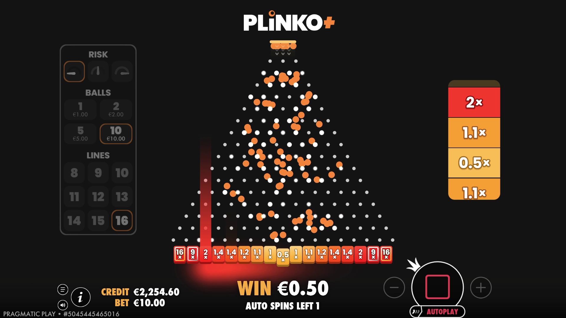 Plinko+ - screenshot with slot description 3